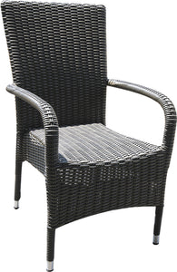 NIDDRIE - Outdoor Wicker Stackable Armchairs (Carton of 2)