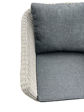 MORNINGTON - 5 Seater Outdoor Timber Table Wicker Lounge Set