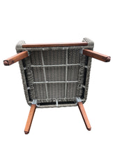 MORNINGTON - 5 Seater Outdoor Timber Table Wicker Lounge Set