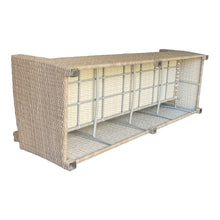 CAMBERWELL - 3 Seater Outdoor Artificial Wicker Lounge Sofa