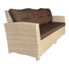 CAMBERWELL - 3 Seater Outdoor Artificial Wicker Lounge Sofa