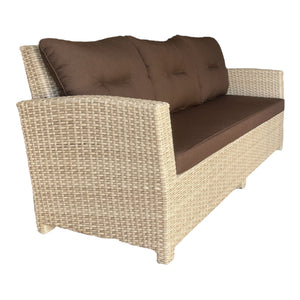 CAMBERWELL - 7 Seater Outdoor PE Wicker Lounge Set (**NO TABLE**)