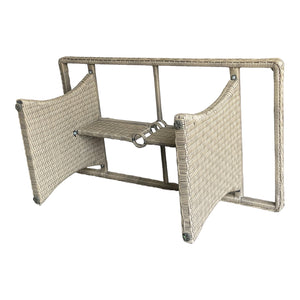 BRIGHTON - 8 Seater Outdoor Wicker Rectangle Table Lounge Set