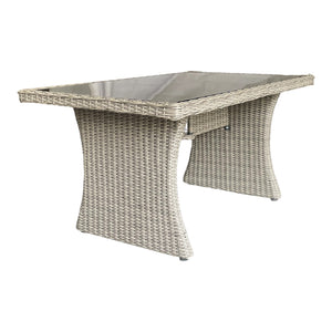 BRIGHTON - 8 Seater Outdoor Wicker Rectangle Table Lounge Set