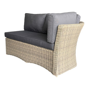 BRIGHTON - 8 Seater Outdoor Wicker Rectangle Table Lounge Set