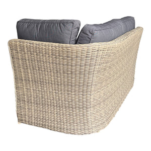 BRIGHTON - 8 Seater Outdoor Wicker Rectangle Table Lounge Set