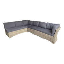 BRIGHTON - 8 Seater Outdoor Wicker Rectangle Table Lounge Set
