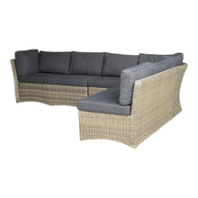 BRIGHTON - 8 Seater Outdoor Wicker Rectangle Table Lounge Set