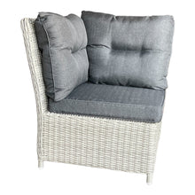 Armadale Outdoor PE Wicker Reclining Corner Lounge Set with Ottomans