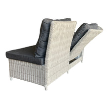 Armadale Outdoor PE Wicker Reclining Corner Lounge Set with Ottomans