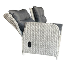 Armadale Outdoor PE Wicker Reclining Corner Lounge Set with Ottomans