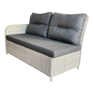 Armadale Outdoor PE Wicker Reclining Corner Lounge Set with Ottomans