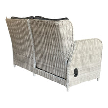 Armadale Outdoor PE Wicker Reclining Corner Lounge Set with Ottomans