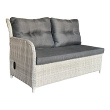 Armadale Outdoor PE Wicker Reclining Corner Lounge Set with Ottomans