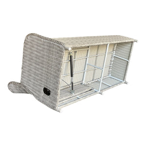 Armadale Outdoor PE Wicker Reclining Corner Lounge Set with Ottomans