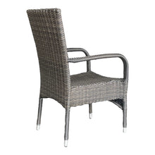 NIDDRIE - 5 Piece Outdoor Round Coffee Table and Stacking Armchair Set