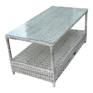 EAGLEMONT - Elegant 4 Seater Outdoor Rectangle Coffee Table Lounge Set