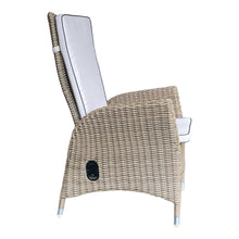 KEW - 5 Piece Outdoor Garden Recliner Chair Square Table Set