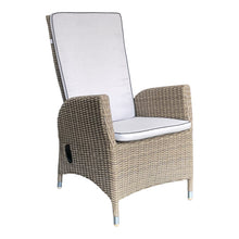 KEW - 5 Piece Outdoor Garden Recliner Chair Square Table Set