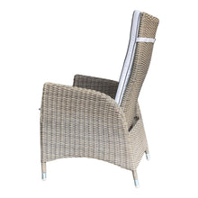 KEW - 5 Piece Outdoor Garden Recliner Chair Square Table Set