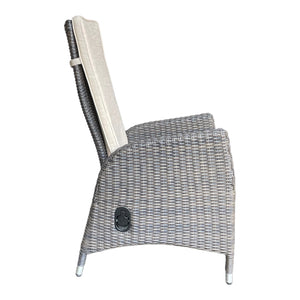 Outdoor Wicker Gas Spring Recliner Highback Dining Chair (Carton of 2)