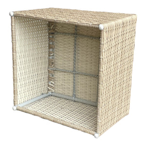 EPPING - Outdoor PE Wicker Balcony Square Coffee Table (L65xW65xH42cm)
