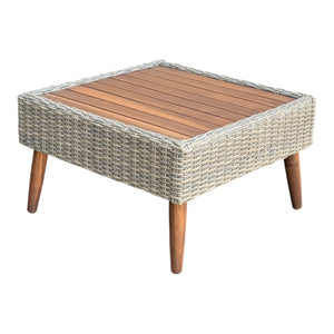 Bellbrae Set - 4 Seater Timber Wicker with Coffee Table Lounge Set