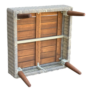 Bellbrae Set - 4 Seater Timber Wicker with Coffee Table Lounge Set