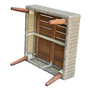 Bellbrae Set - 4 Seater Timber Wicker with Coffee Table Lounge Set