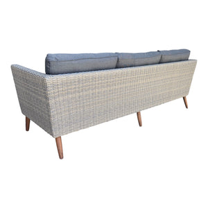 Bellbrae Set - 4 Seater Timber Wicker with Coffee Table Lounge Set