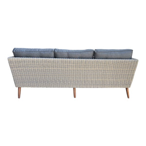 Bellbrae Set - 4 Seater Timber Wicker with Coffee Table Lounge Set