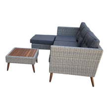 Bellbrae Set - 4 Seater Timber Wicker with Coffee Table Lounge Set