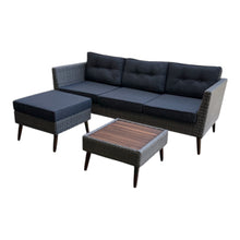 Bellbrae Set - 4 Seater Timber Wicker with Coffee Table Lounge Set