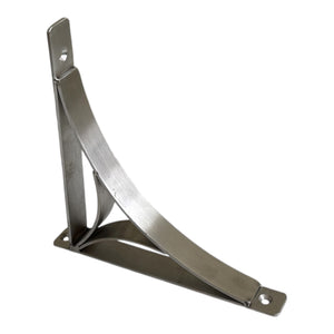 Set of 2 PRINCE BRUSHED 19.5cm Wall Mounted Shelf Brackets