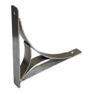 Set of 2 PRINCE BRUSHED 19.5cm Wall Mounted Shelf Brackets