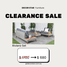 Riviera 3-Seater Outdoor Wicker Lounge & Ottoman Set – Handwoven, Aluminium Frame