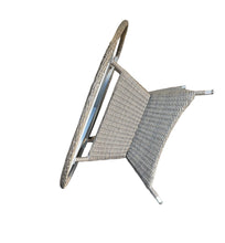 Outdoor Dining Table PE Wicker Large Round DIA140cm with Lazy Susan