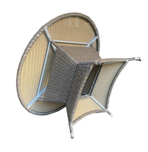 Outdoor Wicker Dining Round Table DIA140cm with Lazy-Susan