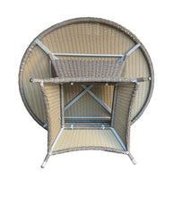 Outdoor Wicker Dining Round Table DIA140cm with Lazy-Susan