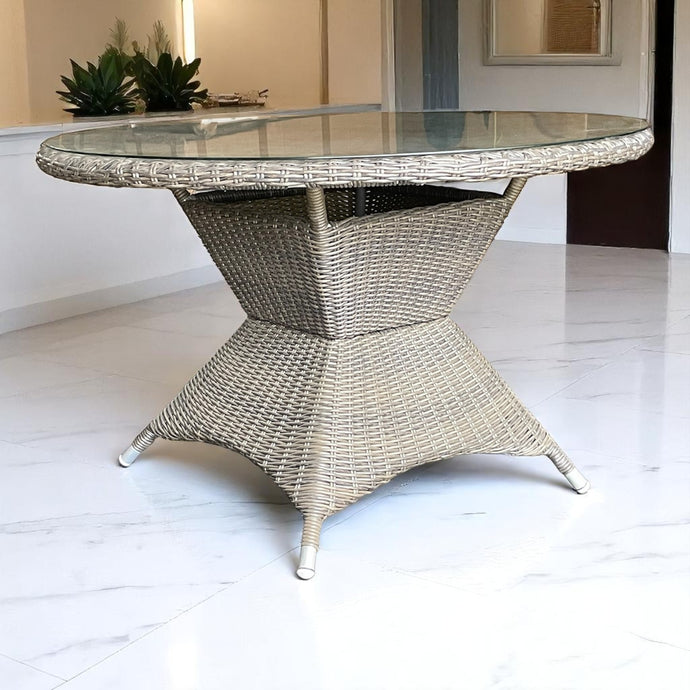 Outdoor Wicker Round Dining Table (DIA120xH73cm)