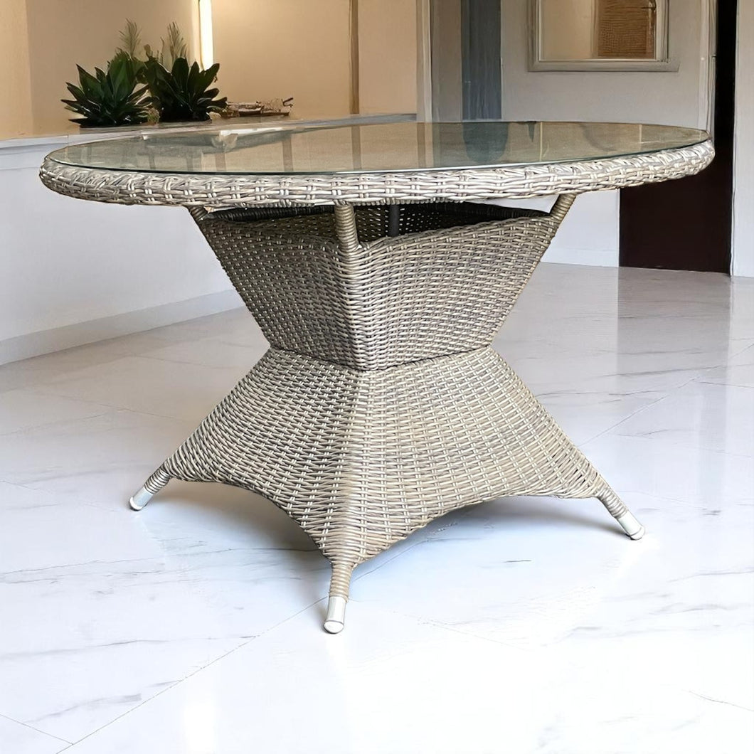 Outdoor Wicker Round Dining Table (DIA120xH73cm)