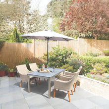 SOUTHBANK 5pc outdoor patio dining set with metal table and wicker chairs - DECOR STAR