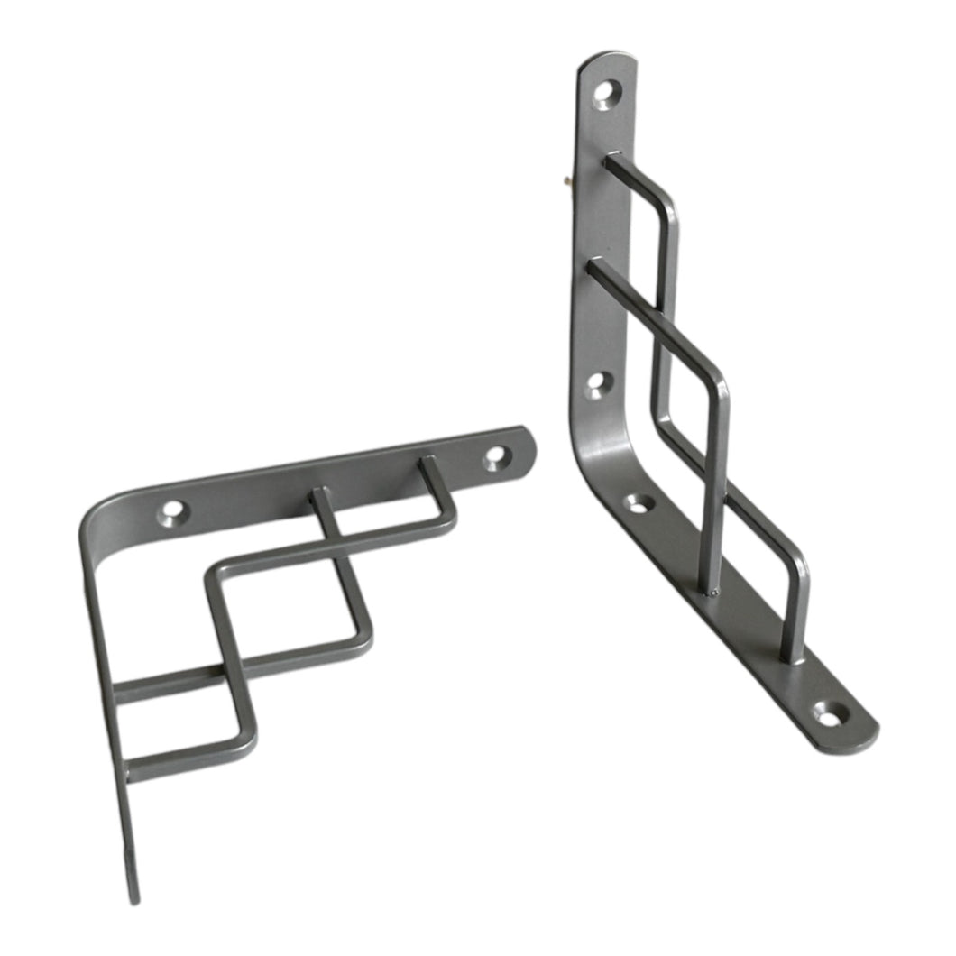 Step 145 Shelf Brackets – Wall Mounted, Powder-Coated Metal, Set of 2