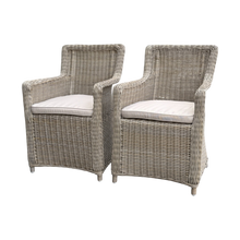 ASHBURTON – Set of 2 All-Weather Synthetic Wicker Patio Dining Chairs