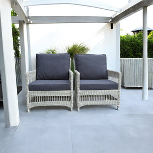 EAGLEMONT - Outdoor PE Wicker Single Seater Sofa (Set of 2)
