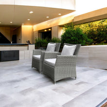 GLEN IRIS - Set of 2 Outdoor PE Wicker Balcony Chairs with Cushions