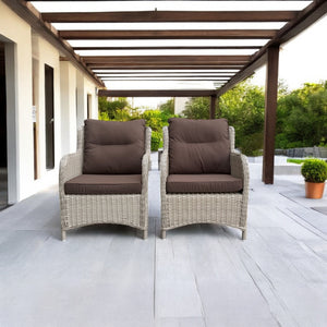MONT ALBERT - Outdoor Wicker Single Seater Sofa (Set of 2)