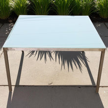 Metal square coffee table on a concrete surface - DECOR STAR