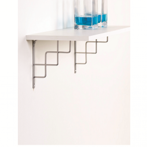Set of 2 STEP 19.5cm Wall Mounted Shelf Brackets