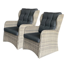 TOORAK - Set of 2 Outdoor PE Wicker Single Seater Armchairs
